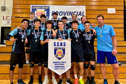 The Bay View Sharks captured their first School Sport Nova Scotia Division 1 boys' volleyball championship in school history.