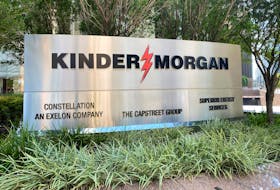 The headquarters of U.S. energy exporter and pipeline operator Kinder Morgan Inc. is seen in Houston, Texas, U.S. September 27, 2020. Picture taken September 27, 2020. 