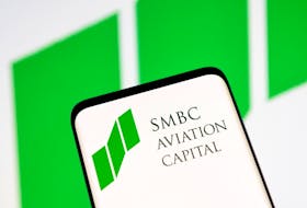 SMBC Aviation Captial logo is seen displayed in this illustration taken, May 4, 2022.