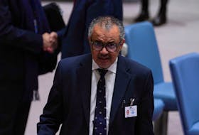 Director-General of the World Health Organisation (WHO) Dr. Tedros Adhanom Ghebreyesus attends a meeting of the United Nations Security Council on the conflict between Israel and Hamas, at U.N. headquarters in New York, U.S., November 10, 2023.