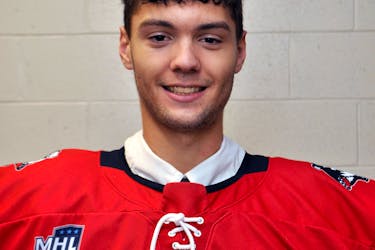 Truro Bearcats' goaltender Frederic Cousineau, #35. Contributed