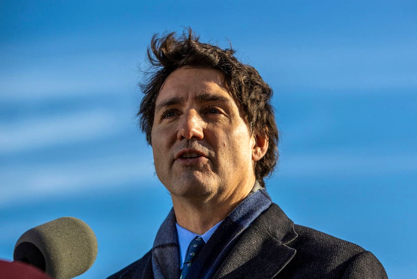 Canadian Prime Minister Justin Trudeau makes a housing announcement in Ajax, Ontario Canada November 30, 2023. 