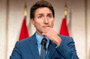  Prime Minister Justin Trudeau at a news conference on Nov. 17, 2023.