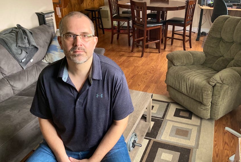 John Sperry is shown at his apartment in Truro. He says he's fighting his landlord's attempt to raise his rent well above the two per cent rent cap.