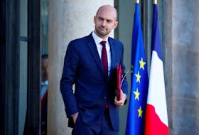 French Junior Minister for Digital Affairs Jean-Noel Barrot leaves following the weekly cabinet meeting at the Elysee Palace in Paris, France, November 22, 2023.