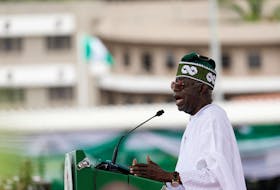 Nigeria's President Bola Tinubu speaks after his swearing-in ceremony in Abuja, Nigeria May 29, 2023.