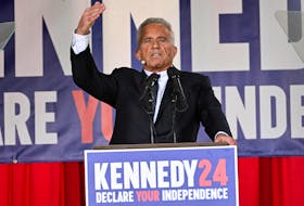 Robert F Kennedy Jr. announces his entry to the 2024 presidential race as an independent candidate in Philadelphia, Pennsylvania, U.S. October 9, 2023. 
