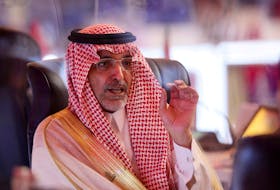 Saudi Minister of Finance Mohammed Bin Abdullah Al-Jadaan attends the G20 Finance Ministers and Central Bank Governors Meeting in Nusa Dua, Bali, Indonesia, 15 July 2022. Made Nagi/Pool via