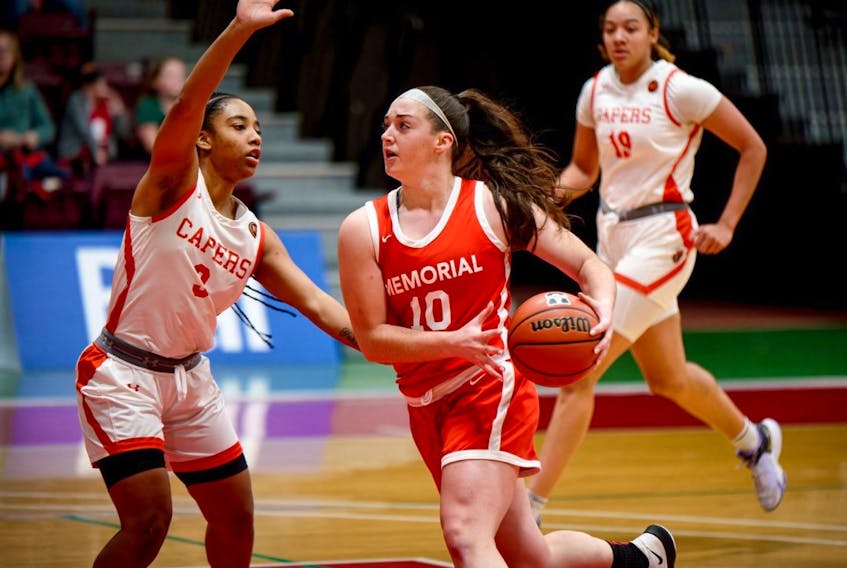 Alyssa Jenkins and the Memorial University Sea-Hawks women’s basketball team entered the Christmas break on a bit of a roll. Now, they’ll be looking to keep things going in the second half of the Atlantic University Sport (AUS) season. Photo courtesy Udantha Chandre/MUN Athletics