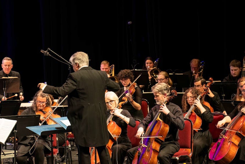 Marc David conducts the Newfoundland Symphony Orchestra.