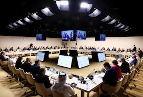A general view of a round table on the commercialisation of Hydrogen at the United Nations Climate Change Conference COP28 in Dubai, United Arab Emirates December 5, 2023.