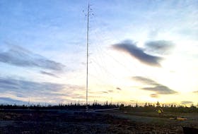 World Energy GH2 has installed MET towers on the Port au Port Peninsula to gather data for its proposed wind energy project. - Contributed
