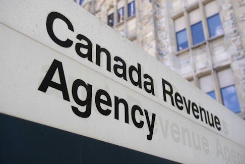 A sign outside the Canada Revenue Agency in Ottawa. The CRA in November announced the inflation rate to be used to index the 2024 tax brackets and amounts would be 4.7 per cent.