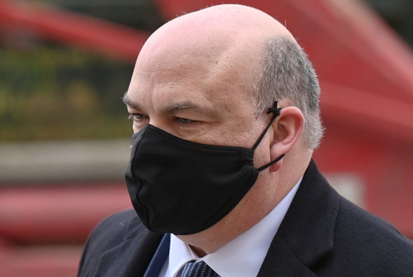 British entrepreneur Mike Lynch arrives at Westminster Magistrates Court in London, Britain, February 12, 2021.