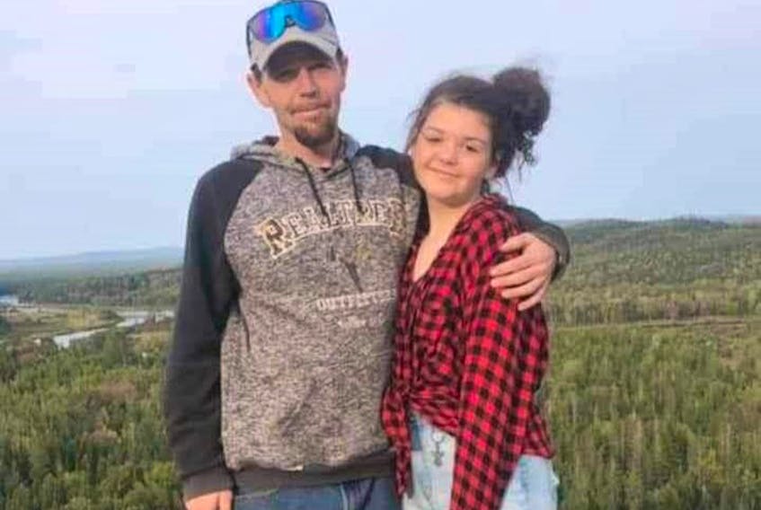 Adam Dickerson, left, is seen with his daughter Brooke, 16, in a family photo. Dickerson died Dec. 2 in hospital of a heart attack after being found in distress in a St. Stephen park, according to his family.