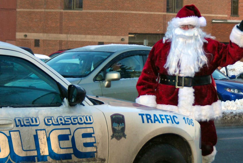Hi- this is to go with a story coming from me today about operation Christmas in new glasgow. cutline coming with story, but in case you need identification, this is santa... aka kevin scott.