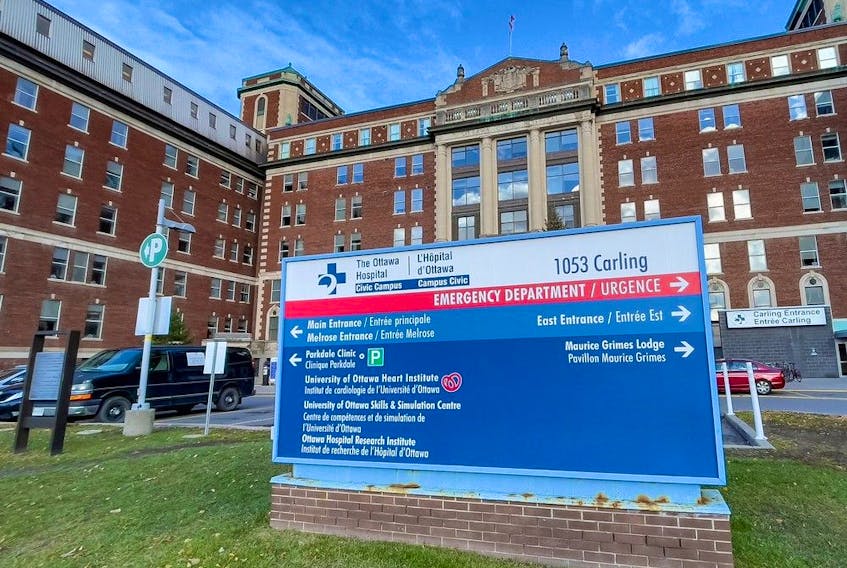 The Ottawa Hospital Civic campus on Carling Avenue. File