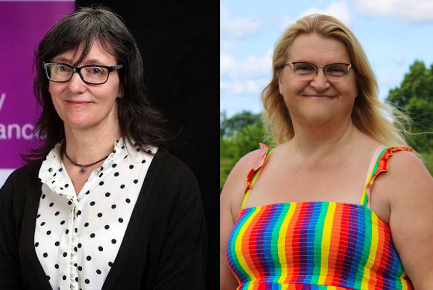 Sheila Wildeman (left) and Veronica Merryfield were recipients of 2023 Nova Scotia Human Rights Commission individual awards. (Wildeman photo via Dalhousie University)