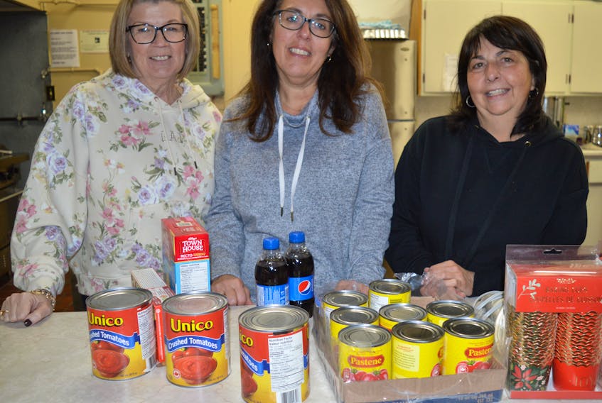 From left, Bernadette Lovell, Alicia Buffett and Norma Blinkhorn are members of the grassroots community group, the Northsdie Gals. BARB SWEET/CAPE BRETON POST