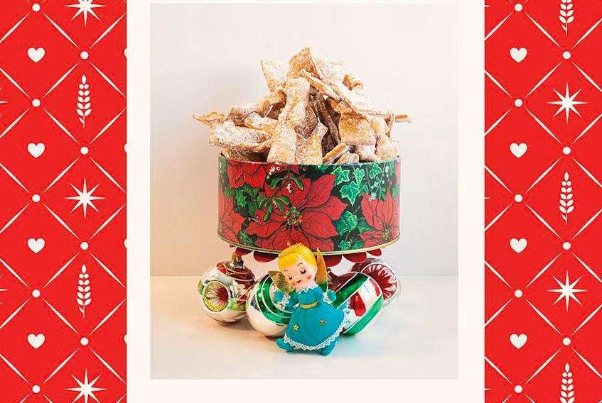  “Across different Eastern European cultures, the word ‘khrustyky’ takes on various spellings, but these cookies are also commonly known as angel wings,” Karlynn Johnston writes of one of her family’s Ukrainian Christmas favourites.