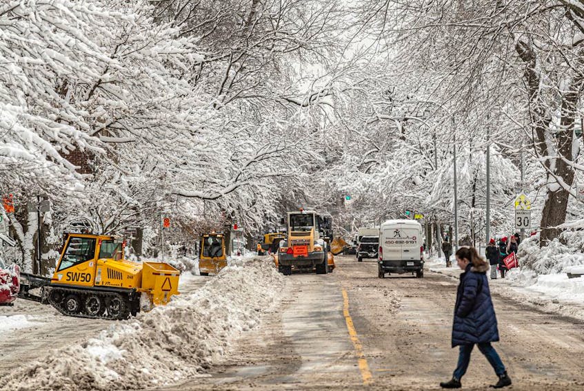 Montreal got a load of snow this week even before a trio of weather systems descended on other parts of Canada.