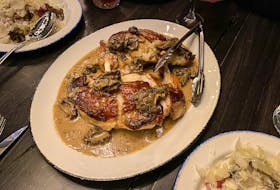 The star of the show at Terre that night was Chef Matthew Swift’s take on the French Poulet aux Morilles, or chicken with morels. Gabby Peyton photo