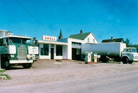 The Hopkins Garage was kept busy with truck repairs in the 1970s. CONTRIBUTED