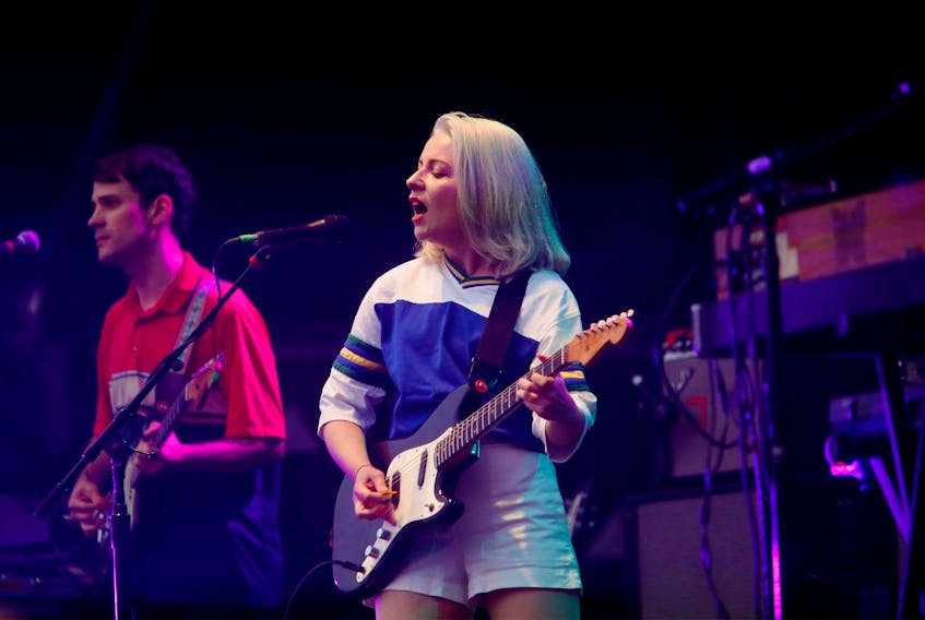FOR COOKE JAZZFEST:
Molly Rankin of the group, Alvvays, performs during their show at the Halifax Jazz Fest Wednesday July 11, 2018.

Tim Krochak/ The Chronicle Herald