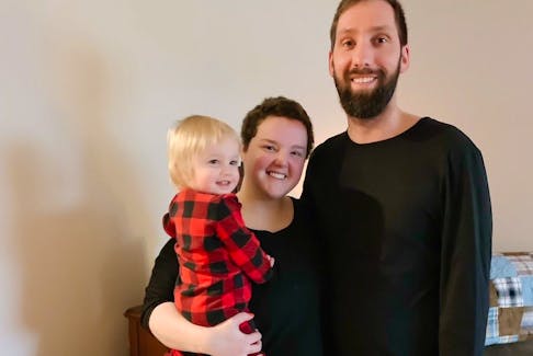 Shelbi and Nelson Wiebe with their son Marshall.
