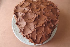 Celebrate Valentine's Day with a homemade chocolate cake, complete with chocolate icing. Contributed