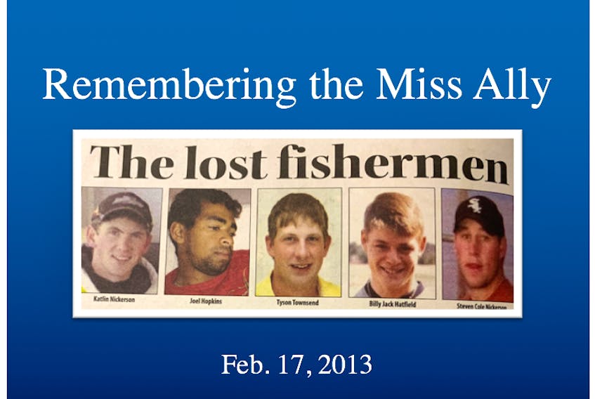 Remembering the Miss Ally and her crew on the 10-year anniversary of this tragedy at sea. Lost were Katlin Nickerson, Joel Hopkins, Tyson Townsend, Billy Jack Hatfield and Steven Cole Nickerson.