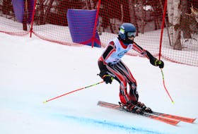 Hayden Denouden, a visually impaired 14-year-old Greenwood resident, competes in a race at Ski Wentworth on Feb. 11. He will compete for Team Nova Scotia at the upcoming Canada Games.Jason Malloy