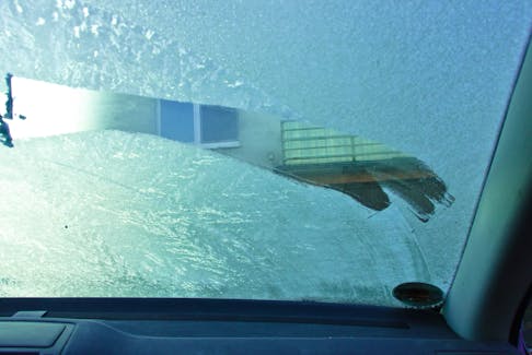 While we’re used to scraping the outside of our windshields, frost can also form on the inside of your windshield. -123RF