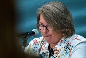 RCMP Commissioner Brenda Lucki testifies on Aug. 24, 2022 at the Mass Casualty Commission inquiry into the mass murders in rural Nova Scotia of April 18/19, 2020, when 22 were killed.