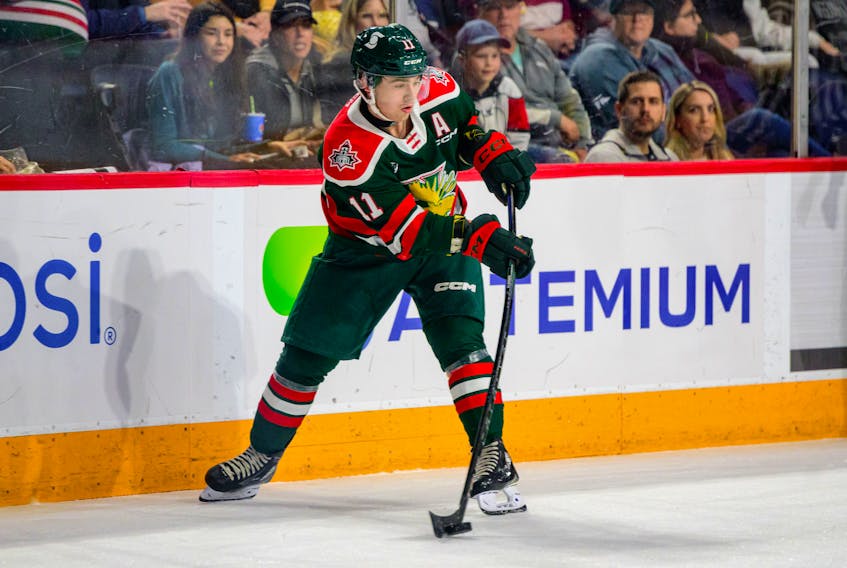 Jordan Dumais set a new personal best with seven points for the Halifax Mooseheads in their 11-3 win over the Moncton Wildcats on Sunday. - QMJHL
