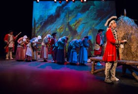 This scene of the deportation of Acadians, from the show Le Grand Cercle a few years ago, will be incorporated into the Acadian trilogy Port-La-Joye, which will be revived by La Jeune compagnie in summer 2023. Contributed