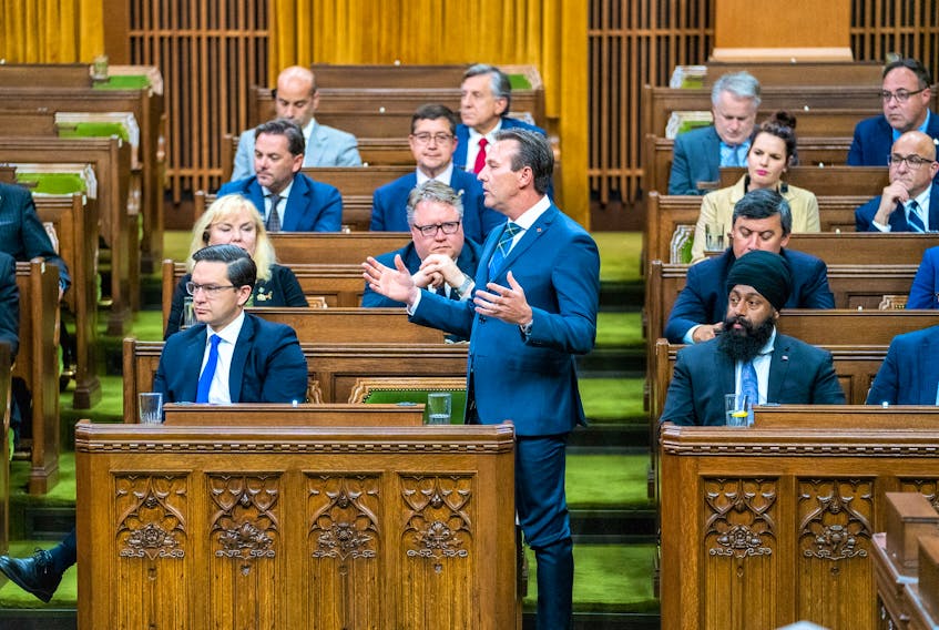 Cumberland-Colchester MP Dr. Stephen Ellis addressing the House of Commons during a parliamentary session last fall. Contributed