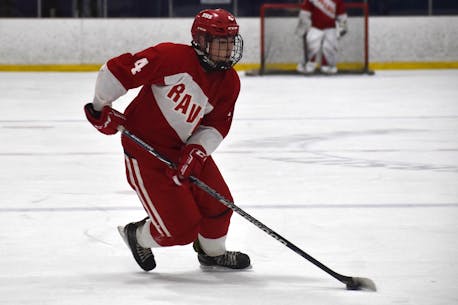 Riverview's Gahan Rector takes high school hockey league scoring title lead into Red Cup