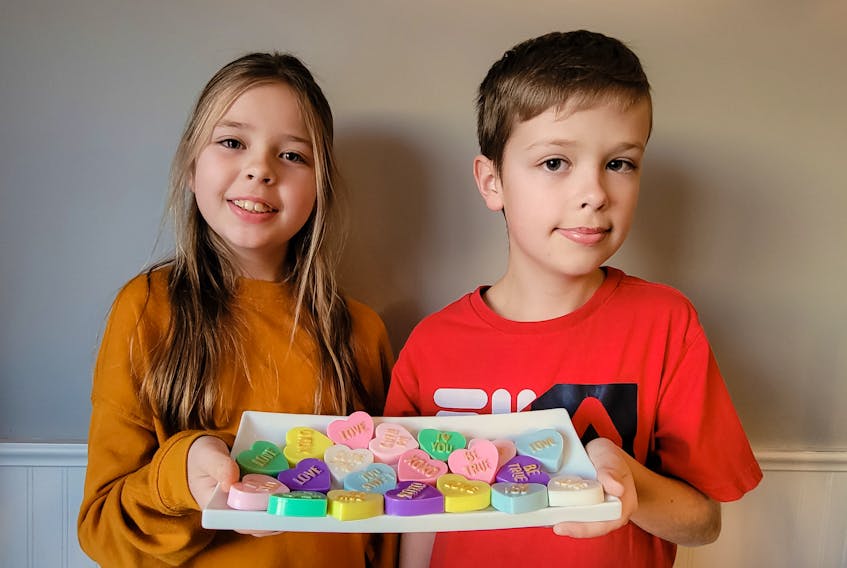 Jacob and Claire MacDonald of Charlottetown, P.E.I. are 10 and 12 years old respectively and are the makers and owners of Lil Soap, which offers products for all occasions. Contributed photo