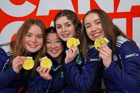 Father, daughter share special moment following Nova Scotia's historic curling win at Canada Winter Games in P.E.I.