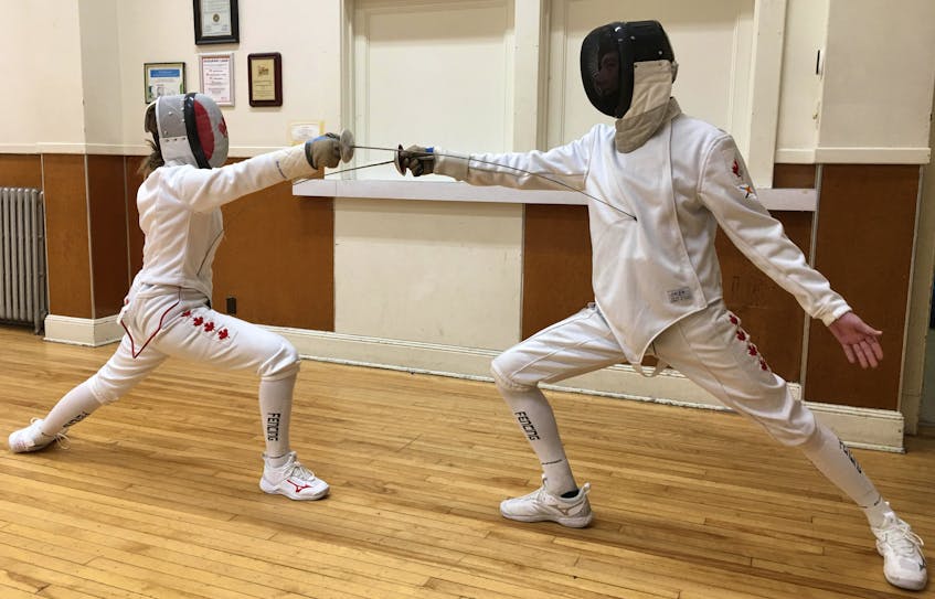 Anna and Robert Martin of Halifax will compete for Team Nova Scotia in the epee and foil respectively at this week's fencing competition at the Canada Winter Games in P.E.I. - CONTRIBUTED