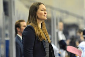 Kori Cheverie is head coach of Team Nova Scotia's female hockey team at the Canada Games. The team is playing this week. File Photo by Alex D'Addese/Ryerson Rams Athletics