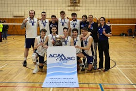The men’s Dragons volleyball team at Université Sainte-Anne has won the ACAA-AASC (Atlantic Collegiate Athletic Association) volleyball championship and will now represent the ACAA at the CCAA Men’s Volleyball Championship hosted by Humber College in Toronto, Ontario, from March 8-11. CONTRIBUTED