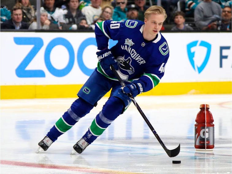 Elias Pettersson 40 Vancouver Canucks White 2023 All-Star Western