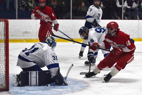 IN PHOTOS: Red Cup Showcase high school hockey tournament opens in Coxheath on Thursday