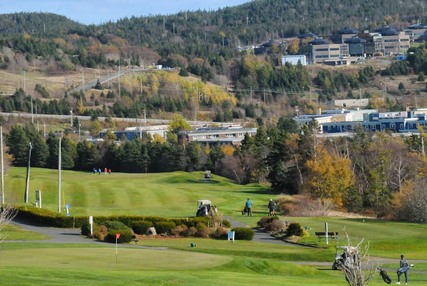 Although folks were able to take advantage of the little warm fall temperatures on Friday afternoon, November 4, 2022, and get in a few a few rounds of golf, it could be the last time there will golf on the links in the fall as there is the great possibility of the Bally Haly golf and country club being sold. There is also a curling rink inside as well. When The Telegram arrived there for a few photos for this story, one golfer said, while sitting in his golf cart,  “you here for a few good-by shots, I think she’s a fait accompli, I don’t want to leave.” -Photo by Joe Gibbons/The Telegram
