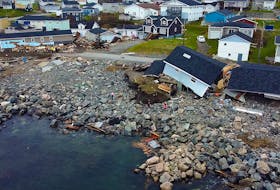 Buildings on Water Street East in Port Aux Basques were damaged or destroyed when hurricane Fiona charged through the town.


Keith Gosse/The Telegram