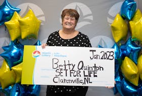 Betty Quinton of Clarenville won $675,000 on a Set for Life scratch ticket. Contributred