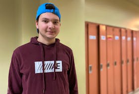 École Évangéline Grade 12 student Brent Arsenault enjoyed his time at the community exhibition grounds while his school underwent renovations and repairs. Still, he's glad to be back in his normal classrooms for the first time since September. – Kristin Gardiner/SaltWire Network