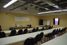 The comfort centre open to the public at the Grand Lake Road Fire Hall is pictured on Saturday afternoon. SHANNON LEE/CAPE BRETON POST
